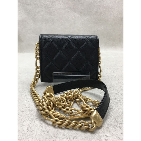 Chanel Lambskin Leather Chain Wallet Black - Picture 2 of 5